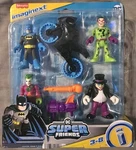 Fisher-price Dc Super Friends Imaginext: Batman W/bike, Riddler, Joker & Penguin New. Price: $22.99.