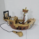 Fgteev Raptain Hook's Sea Wagon Pirate Ship Toy Bonkers Co Microphone Music Read Used. Price: $28.75.