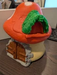 Vintage Smurfs 1976? Schleich Large House Cottage Incomplete, Parts Peyo Germany Used. Price: $29.95.