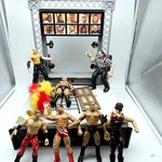 Jakks Pacific Titan Tron Live Wwe Wwf Overhead Lights Mat Action Figures Lot Used. Price: $99.95.