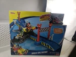 Fisher Price Disney Mickey & Roadster Racers Speed N' Spill Raceway Playset New. Price: $71.99.