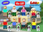 16X Set Family Guy Custom Minifigures Peter Lois Quagmire Brian Meg Block New. Price: $44.99.