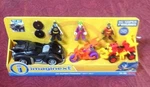 Fisher Dc Super Friends Imaginext Batmobile Joker Bike Robin Quad Gift Set Dvd New. Price: $54.14.