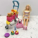 Mattel Barbie 'n Pups Playset Stroller Dogs Almost Complete Used. Price: $14.99.