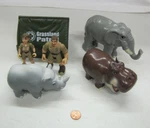 Playskool Rainforest Cafe Safari Adventure Veterinarian Set Elephant Rhino Used. Price: $25.78.