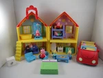 Peppa Pig House Playset With Talking Car, Figures & Furniture Hasbro Used. Price: $24.99.