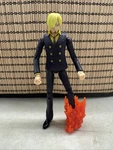 Anime Heroes One Piece Sanji 6.5" Action Figure Bandai Chef Pirate Black Leg Used. Price: $9.07.