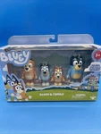Bluey & Family Figure 4-PACK, Bingo, Bandit Chilli New Expressions. Price: $12.49.
