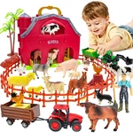 Farm Animals Big Red Barn Toy Playset Tractor Fence Figures Bolzra Years Kids New. Price: $51.99.