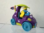 Smurfette And Pull Back Car Motor Vehicle 2009 Jakks Pacific Smurfs Used. Price: $14.99.