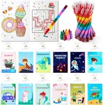 24 Pack Mini Coloring Books With Crayons Kids 4-8 Favors Classroom Fun Gifts Set New. Price: $27.99.