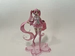 Taito 451113600 Project Diva Hatsune Miku Sakura Version Figure, 7" Used. Price: $20.00.