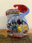 Pokemon Battle Figure Lucario, Zorua & Pikachu Jazwares *sealed* New. Price: $14.95.
