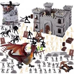 Lovestown 275 Pcs Medieval Dragon Toy Set, Assembled Castle Medium, Multi New. Price: $48.66.