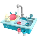 Cute Stone Color Changing Kitchen Sink Toy, Electric Dishwasher Play Set For Kid New. Price: $65.26.