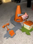 Disney Pixar Cars Cozy Cone Motel Spiral Rampway Playset Mattel 2014-USED. Price: $100.00.