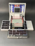 Wwe Wwf Micro Aggression Crash & Bash Playset Cage Match Jakks Ring Only Used. Price: $29.00.