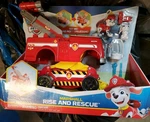 Nickelodeon Paw Patrol Marshall Rise And Rescue Transforming Vehicle New. Price: $19.50.