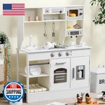 Sainsmart Jr. Kitchen For Kids Wooden Playset Lights Sounds Ice New. Price: $159.13.