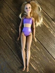 Mattel Barbie Cutie Reveal Doll HRK41 Blonde Purple Articulated No Accessories Used. Price: $9.99.