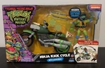 Teenage Mutant Ninja Turtles: Mayhem Kick Cycle & Leonardo Figure New. Price: $25.00.