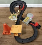 Disney Pixar Race Around Radiator Springs Playset Working-missing Pole & Pump Used. Price: $65.00.