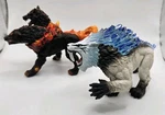 Schleich Eldrador Ice Wolf & Hellhound Creatures Figures Lot 42451 42497A Rare Used. Price: $17.58.