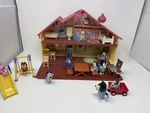 Bluey Family Home Playset Heeler House W Figures Accessories Lot 2018 Moose Used. Price: $53.20.