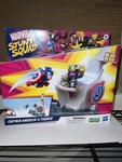 Marvel Stunt Squad Captain America Vs Thanos Tower Smash Playset F7059, New. Price: $17.00.