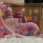 Hasbro My Little Pony Pinkie Pie Playset Figures Car Grocery Bag Boxed 2006 New. Price: $30.00.