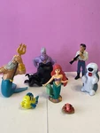 Disney Collection Little Mermaid 7-PC. Figure Set Ursula Eric Max Triton Ariel Used. Price: $29.99.