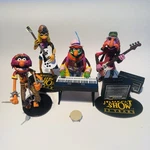 Palisades Muppets Electric Mayhem Dr. Teeth, Animal, Floyd Pepper, Janice Figure Used. Price: $300.00.