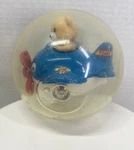 Vintage Tomy Roll Around Ball Teddy Bear Airplane Baby Toddler Play Toy Read Used. Price: $11.95.