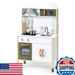 Robud Wooden Play Kitchen Set For Kids Toddlers Pretend Toys Gift New. Price: $127.09.