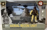 U.s. Army Aerial Recon Unit Playset Toys Action Figures, Helicopter New. Price: $12.03.