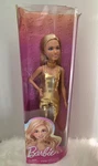 Mattel Barbie Fashionista Doll #222 Petite Size Gold Jump Suit Nib New. Price: $18.99.