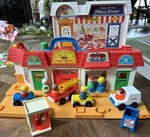 Fisher-price Little People Main Street Playset Toy Figures Vehicles 1-4 Years Used. Price: $45.00.