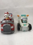 Paw Patrol Marshall Everest Fire Engine Snow Plow Vehicles Figure Nickelodeon Used. Price: $14.40.