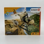 New Schleich Wildlife Animal Rescue Helicopter 8 Pc Set With Lion And Hippo Fig. Price: $58.99.