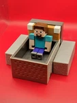 Minecraft Minecart And Launcher Mayhem Playset Works Perfectly Used. Price: $14.95.