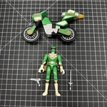 1996 Bandai Power Rangers Zeo Green Figure With Jet Motorcycle H3B2 Used. Price: $19.95.