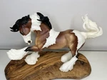Breyer Horse Gypsy Vanner #1497 Pinto Draft Brishen Traditional Model Used. Price: $43.61.