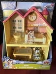 Bluey Mini Home Playset - Compact House With Carry Handle Nib New. Price: $15.99.