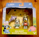 Moose Enterprise Bluey Egg Hunt Playset With Muffin & Grey Dancer Figures New. Price: $11.99.