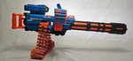 Zuru X-shot Insanity Motorized Rage Fire Blaster. No Darts, Tripod Used. Price: $50.00.
