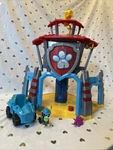 Paw Patrol Dino Rescue Headquarters Playset Lookout Tower Rex Wheelchair Pup Euc Used. Price: $18.67.