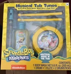 Nickelodeon Sponge Bob Musical Tub Tunes Body Wash Flute Drumsticks Set New. Price: $15.99.