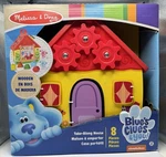 Melissa & Doug Blue's Clues You! Wooden Take-along House Shape Sorter Toy New. Price: $24.99.