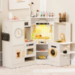 Bierum Kitchen With Real Lights & Sounds - Coner Wooden Playsets... New. Price: $229.08.