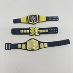 Mattel Wwewwf Wrestling Belts 2 Official 1 Unbranded For Action Figures Toys Nxt Used. Price: $29.99.